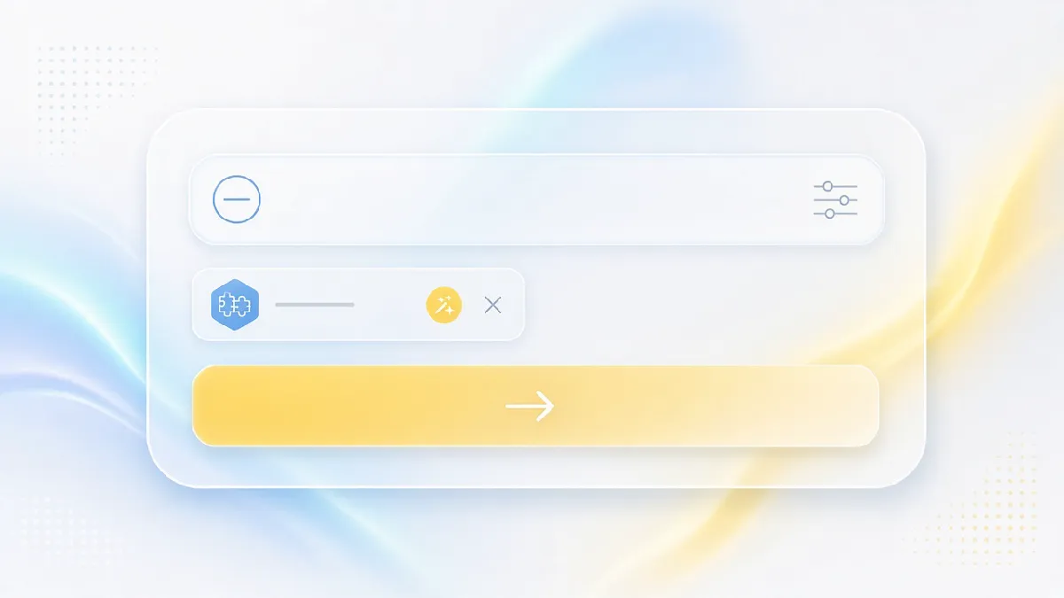Simple Agent App layout with input skill and action