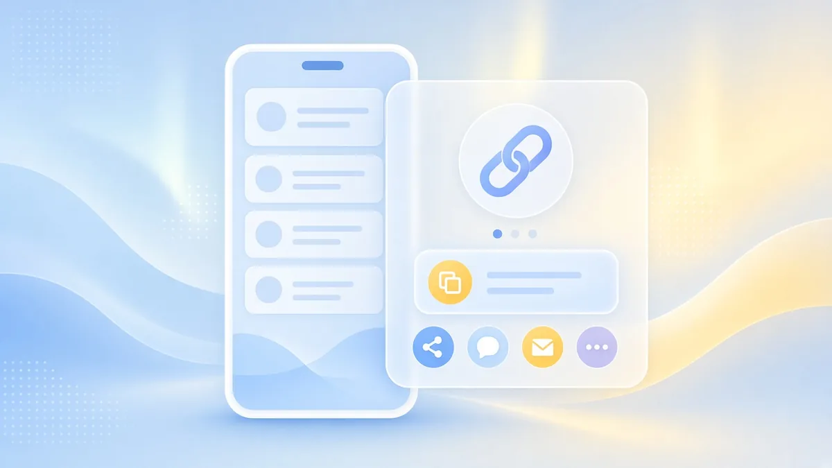 Share dialog with public link for an Agent App