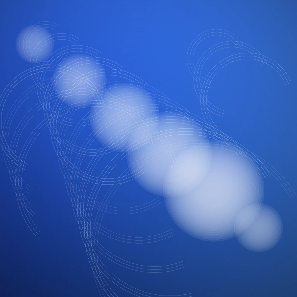 Blue abstract topographic gradient cover for travel-content-hub